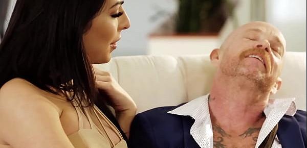  Trans guy Buck Angel gets drilled by shemale Chanel Santini